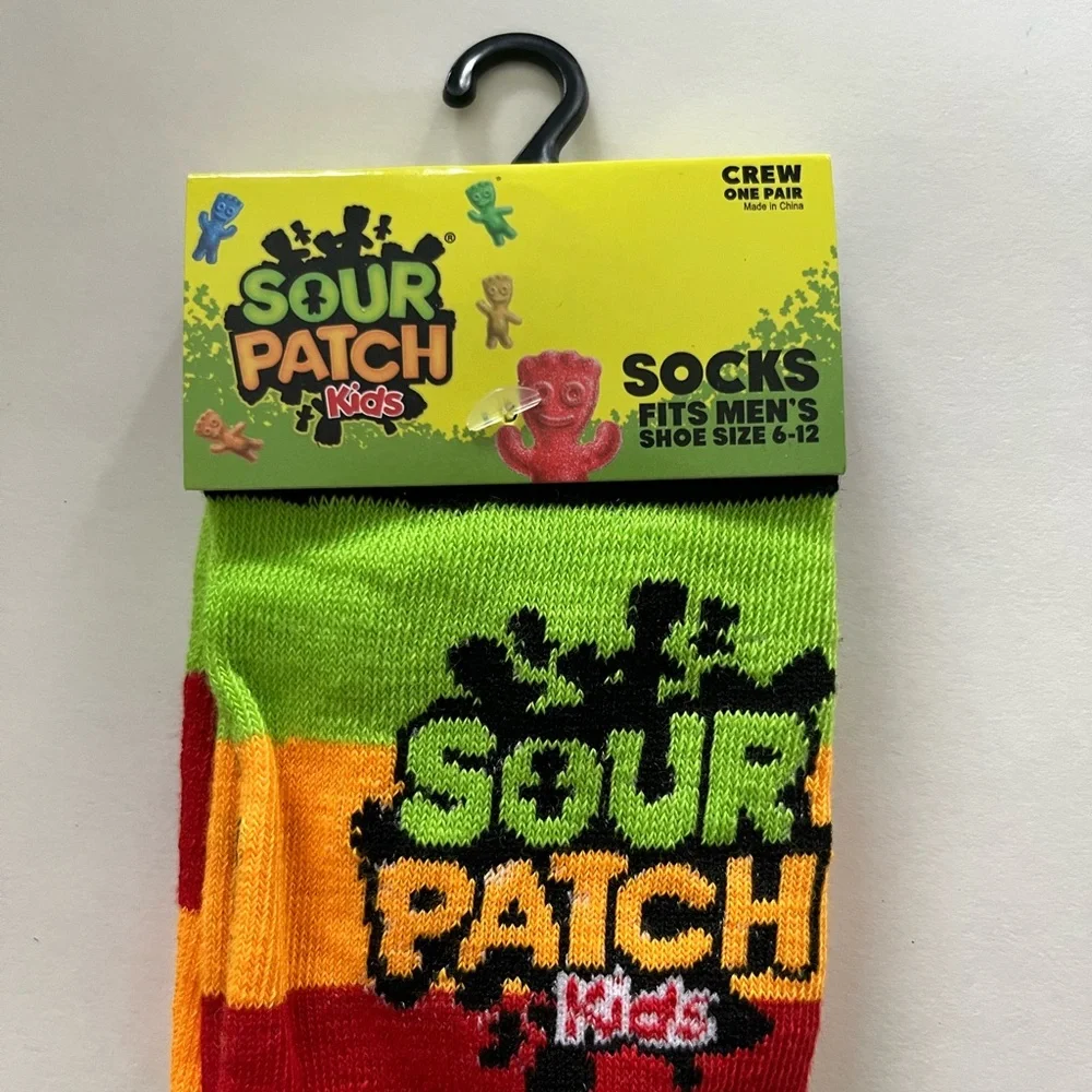 Sour Patch Kids Socks Fits Men’s Shoe Size 6-12